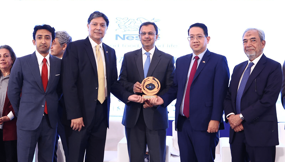 Nestlé Pakistan shines as a top winner at the 1st OICCI Climate Excellence Awards, winning the prestigious Climate Champion Award!