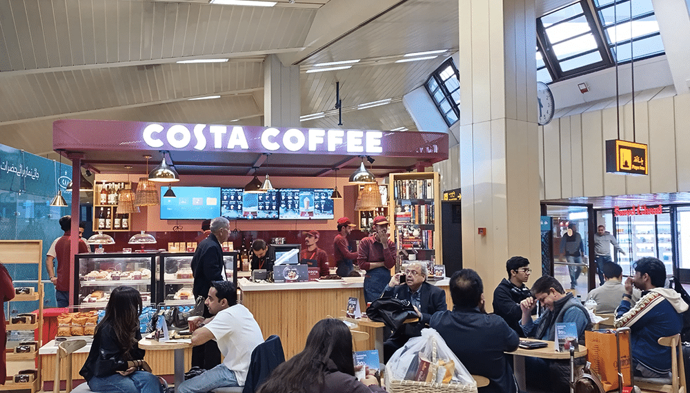 Pakistan’s Fastest Growing Brand, Costa Coffee, Now Serving 24/7 at Jinnah International Airport!